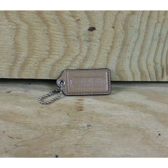 Coach Hang Tag Tan Leather Replacement Bag Satchel Crossbody Tote - Picture 1 of 3